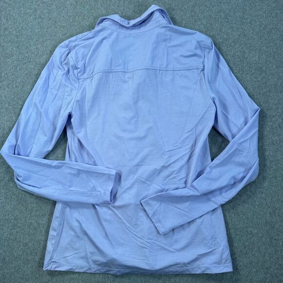 LOFT Ann Taylor Purple Button Down Shirt Long Sleeve Women's X-Small Collared - Picture 8 of 8